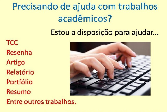 Foto 1 - Trabalhos escolares e acadmicos - es