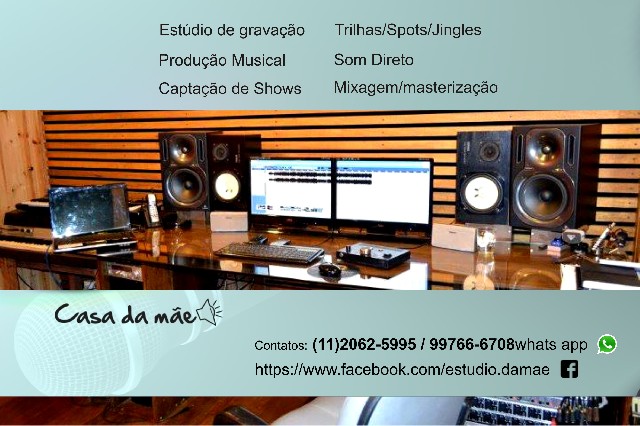 Estúdio de gravação ensaios metrô jabaquara sp